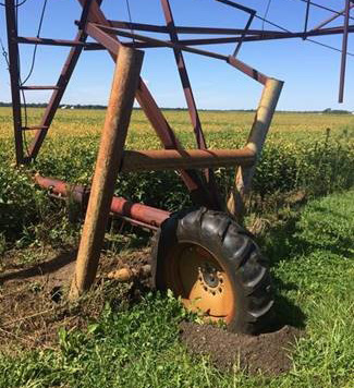 Irrigator tire